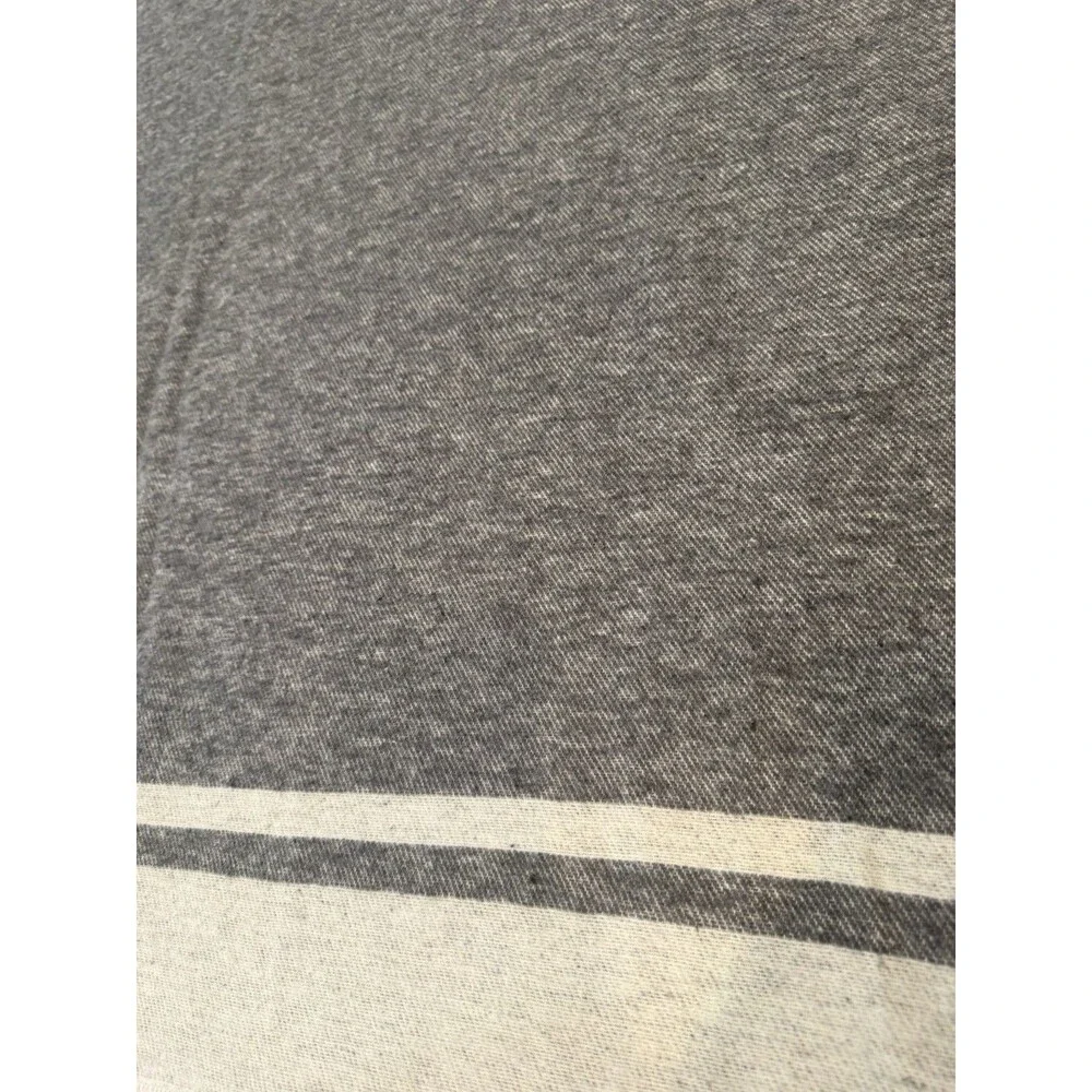 Sferra Fine Linens Viletta Throw Blanket Gray Tan 53x78 Cashmere Wool Cotton Bld